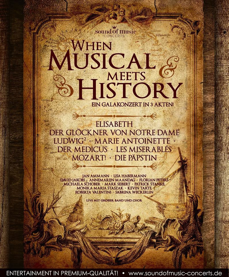 Das Plakat des Veranstalters Sound of Music-Concerts zum Event.
