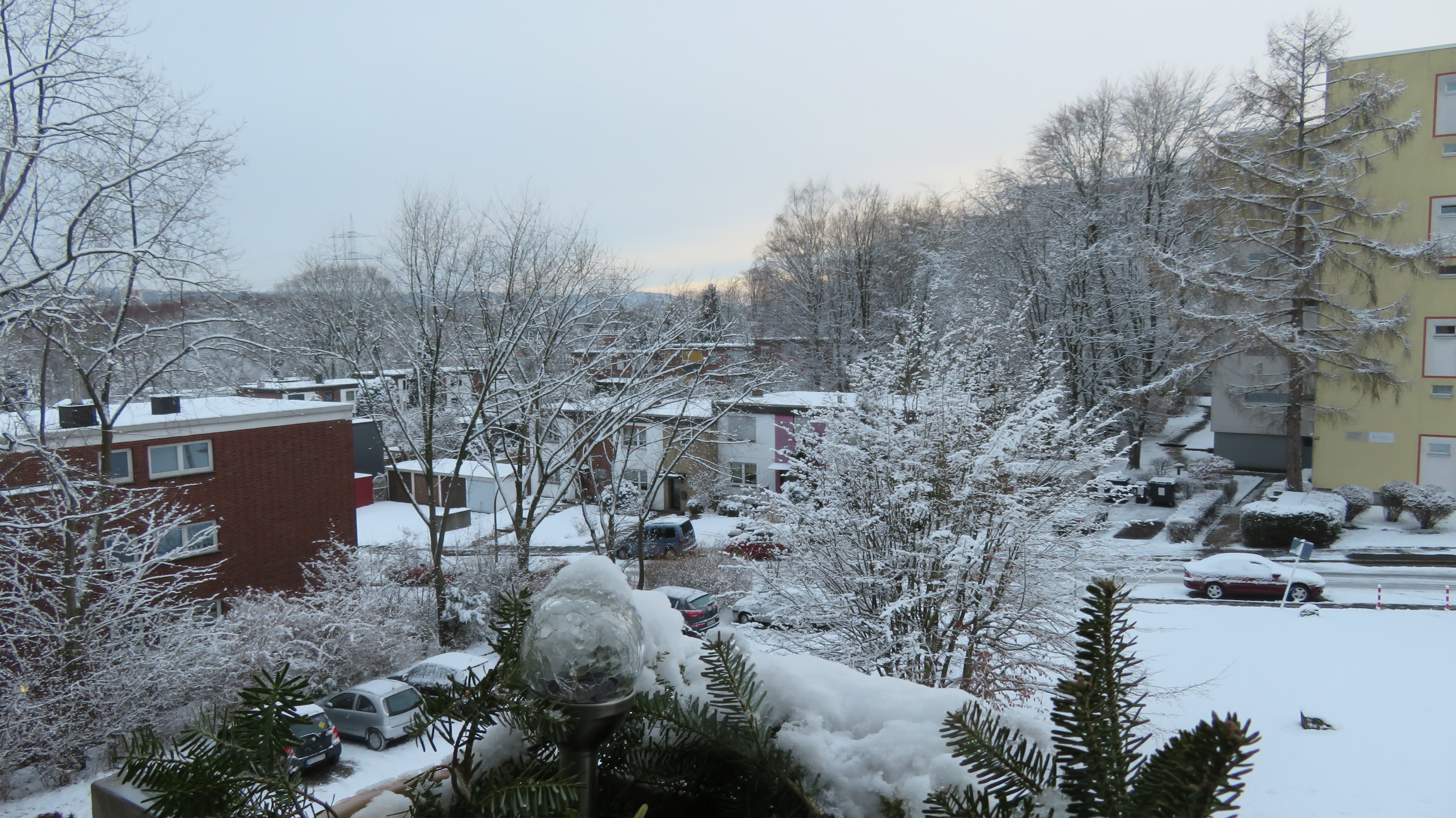Schnee in Hombruch.