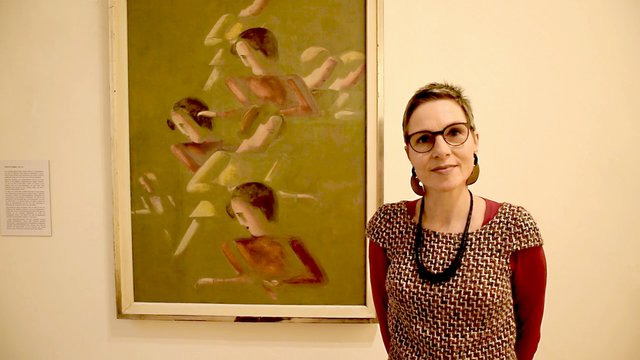 Als Einstieg in die Ausstellungsreihe im Kunstquartier Hagen zum Bauhausjahr präsentiert das Osthaus Museum 80 Werke von 20 Bauhaus-Künstlern aus seiner Sammlung. Dr. Birgit Schulte vom Osthaus Museum und Projektleiterin des Bauhausjahres "Hagener Impulse" freut sich über das große Interesse an der Ausstellung.