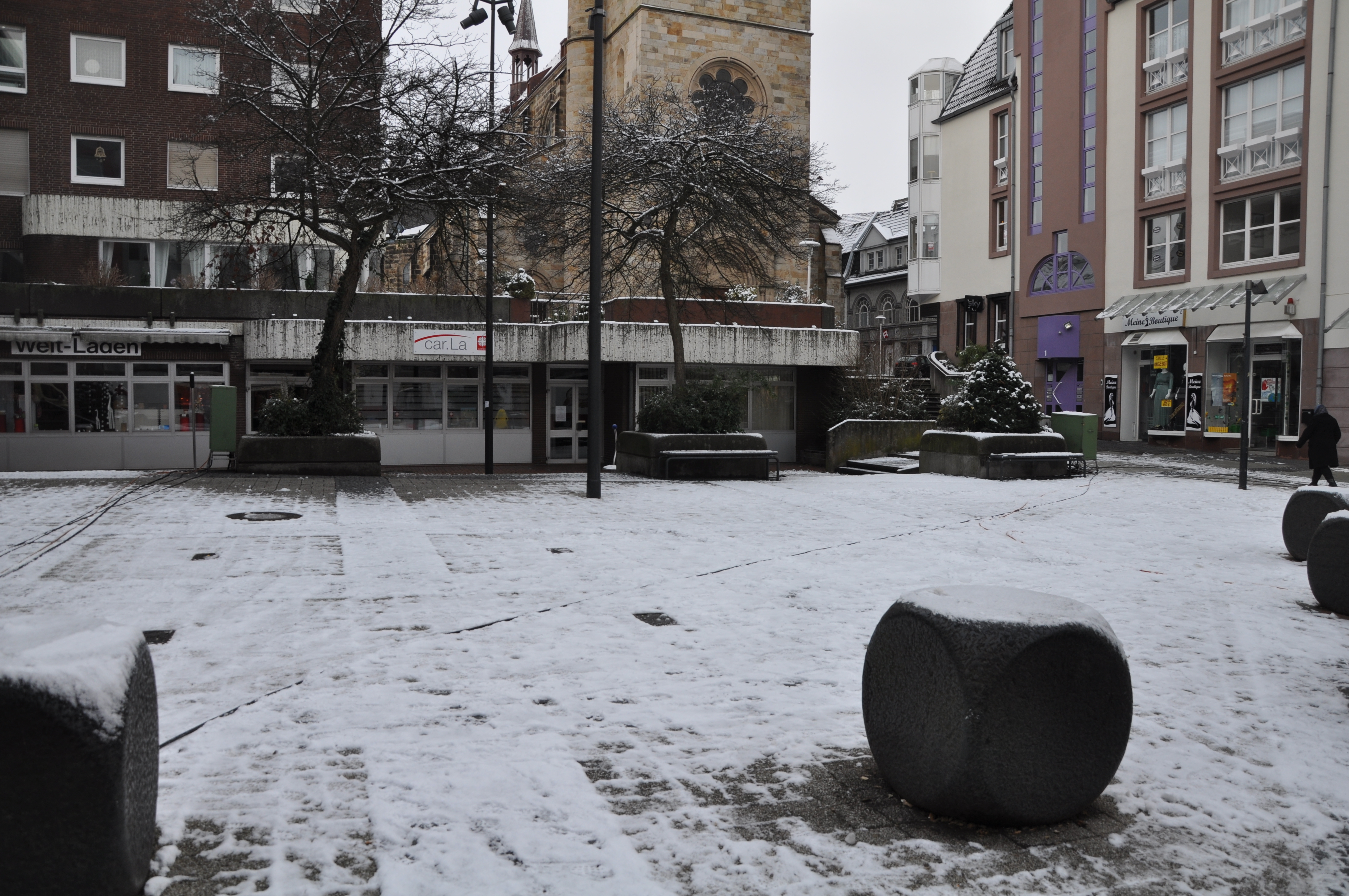 Der Lambertusplatz in der Altstadt (Bild) und der Stadtgarten rückten bei einer Ortsbegehung der Frauen Union im Oktober in den Fokus.