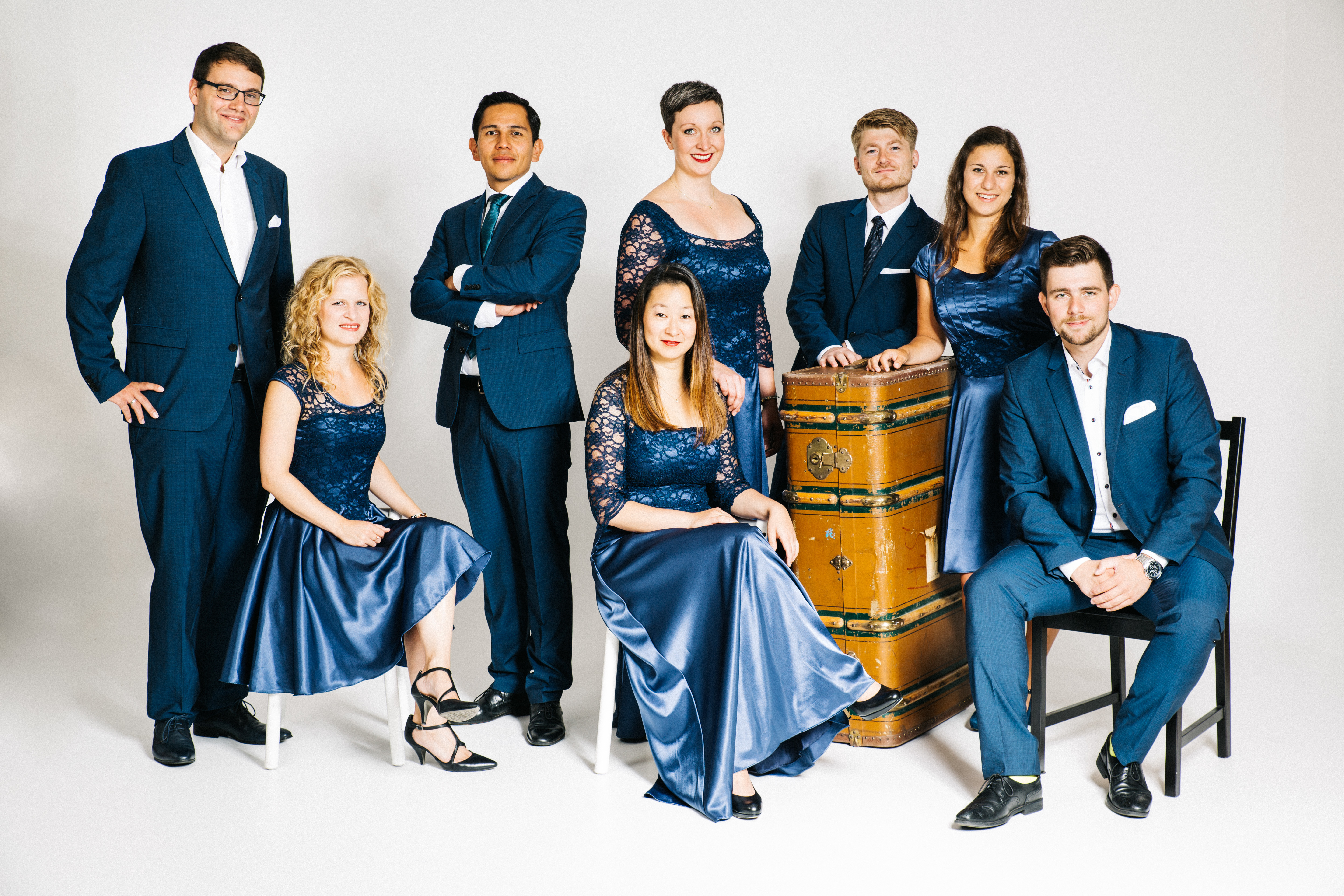 Das Vokalensemble "Vokalexkursion" mit Martin Meyer (3. von links).