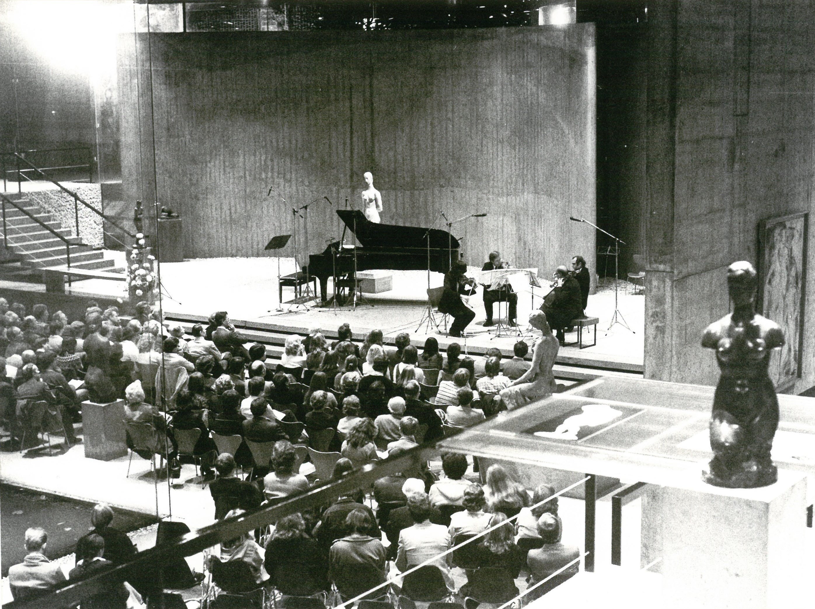 Klassikkonzert im Lehmbruck-Museum im Jahre 1979.