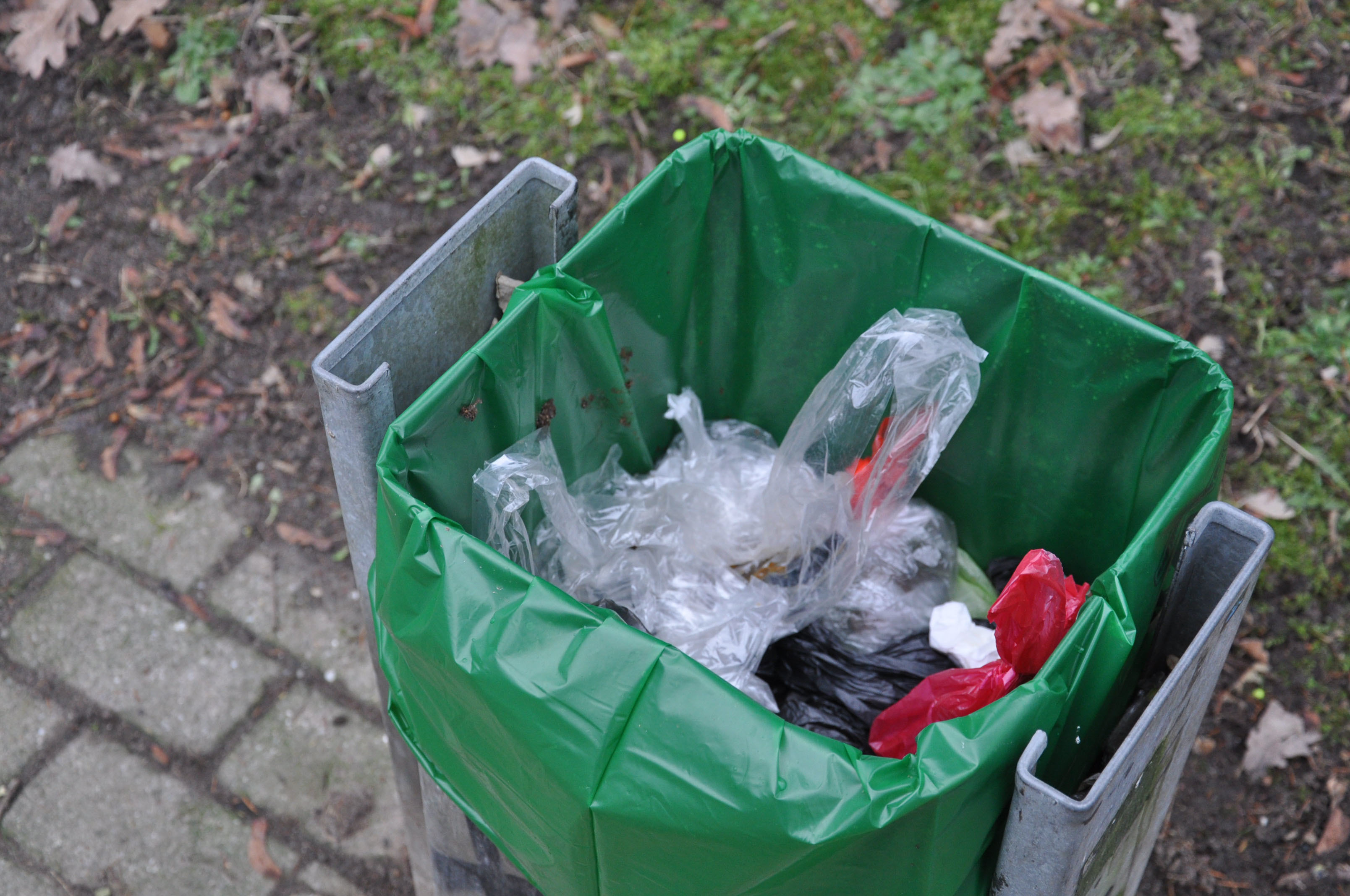 Bei nur einem Abfallkorb für die gesamte Grünanlage wird es oft eng: Dann sind Hundebesitzer gezwungen, die Kot-Beutel ihrer Vierbeiner mit nach Hause zu nehmen und im eigenen Müll zu entsorgen.