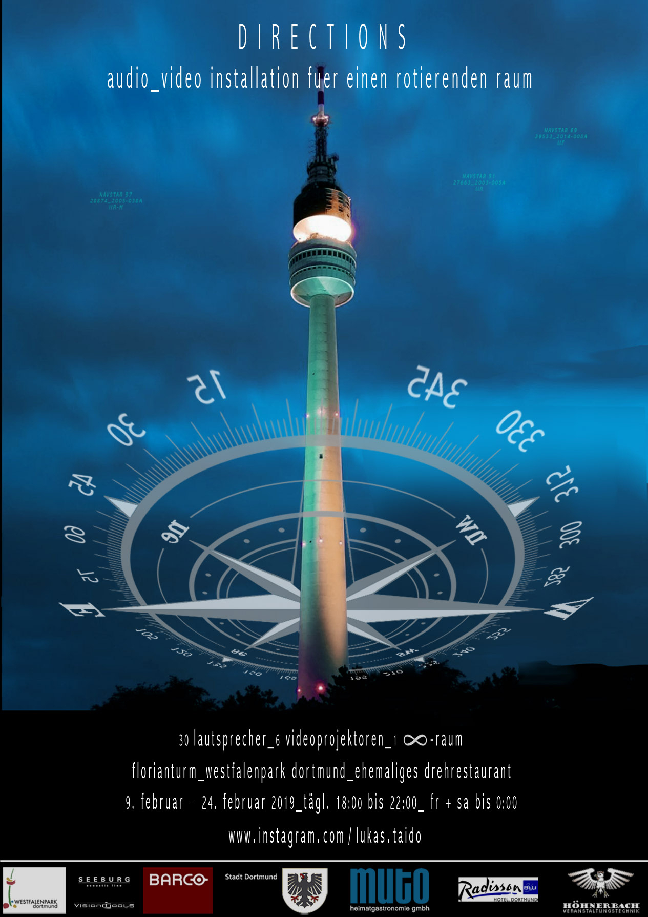 Die Medienkusntinstallation Directions eröffnet am Freitag im Florian.