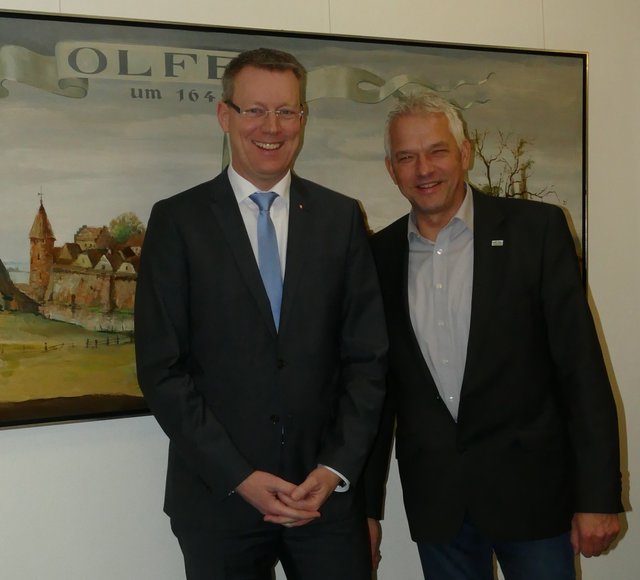  Christian Germing und Wilhelm Sendermann.  | Foto: Stadt Olfen