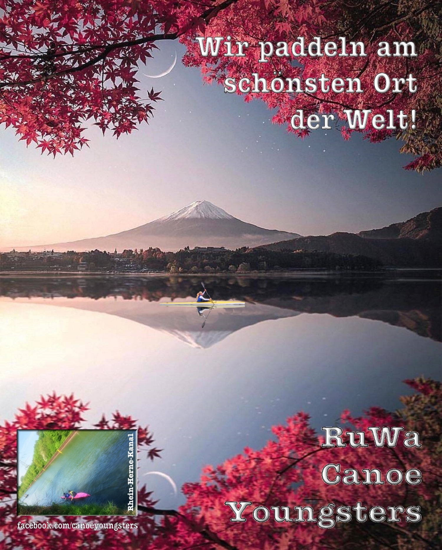 Für die RuWa Canoe Youngsters ist der Rhein-Herne-Kanal der schönste Ort der Welt!