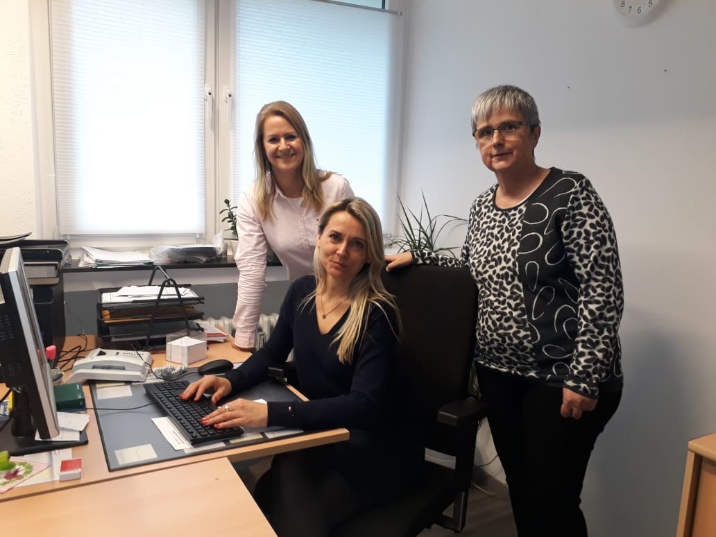 (V.l.) Rabea Bruns-Albrecht, Violetta Glabian und Angelika Drisla vom Fachdienst Integration und Migration