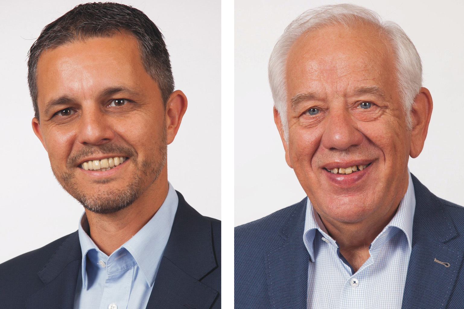 Tim Pohlmann und Hans-Josef Winkler, die Vorstandsvorsitzenden der Unabhängigen Wählergemeinschaft UWG: Freie Bürger.