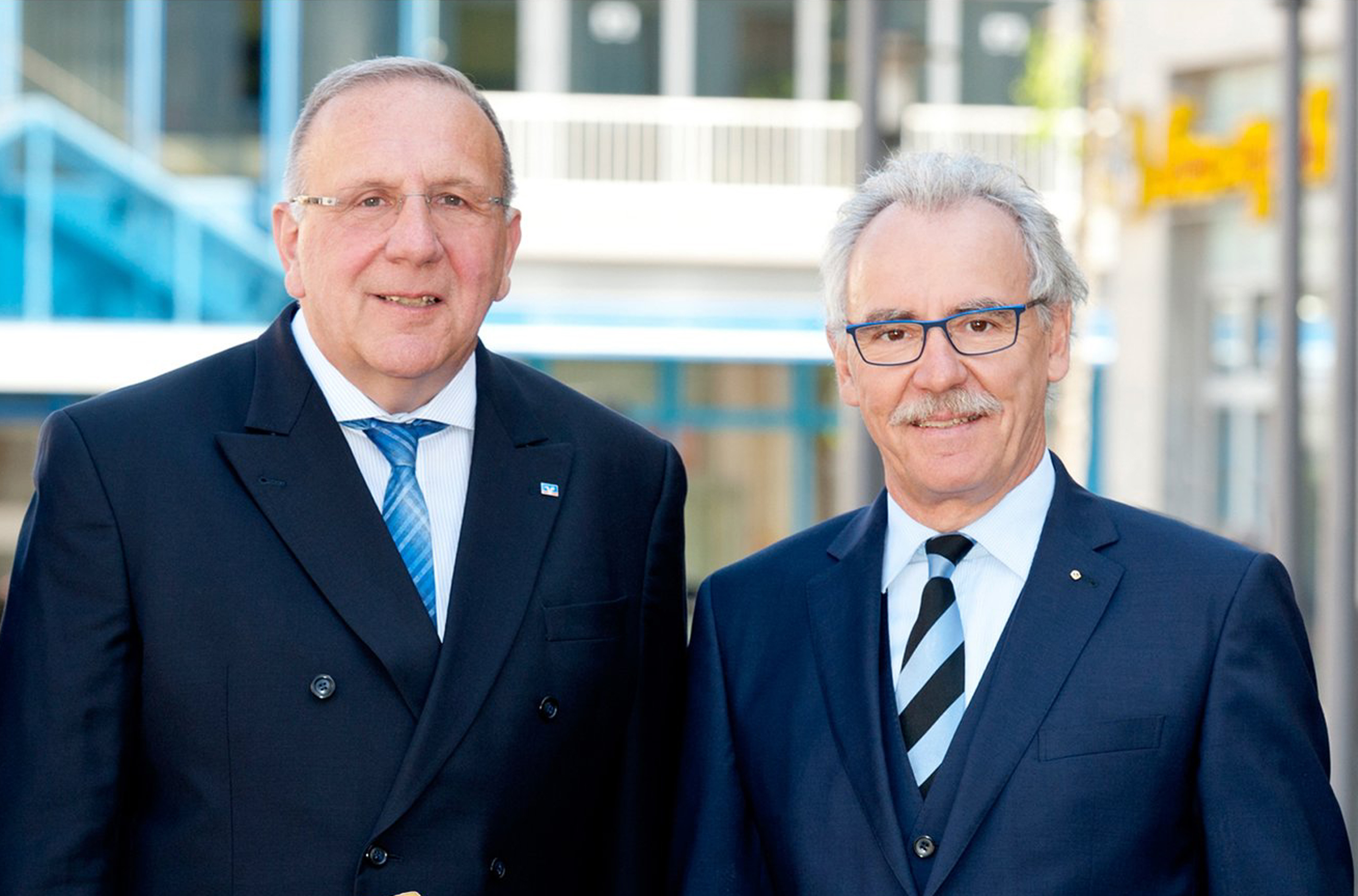 Gerbard Wölki (links) und Gerd Hüsken scheiden aus dem Vorstand aus.