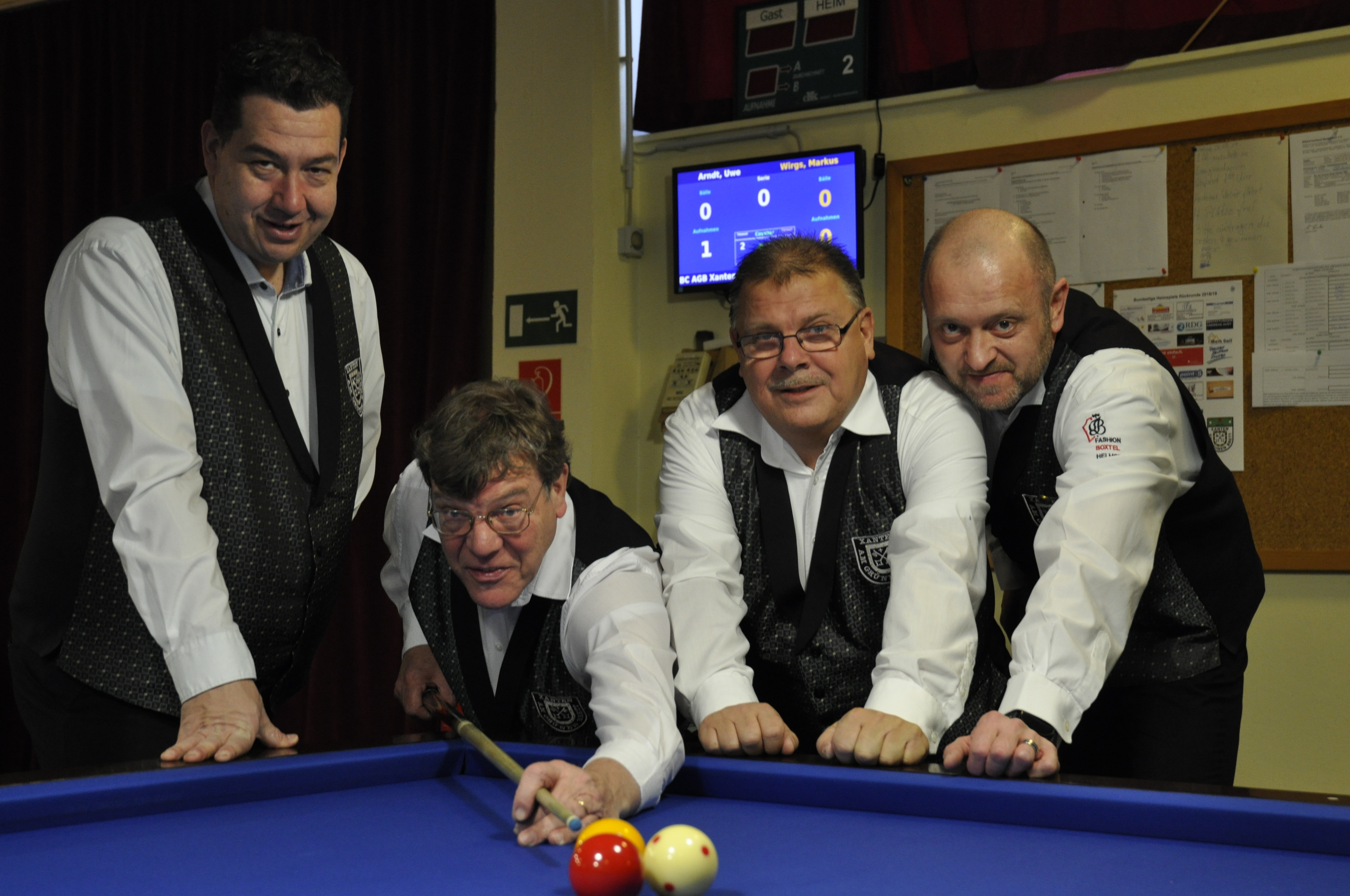 Auf dem Bild (v.l.): Huub Wilkowski, Herman Kleinpfenning, Uwe Arndt und Roger Liere.