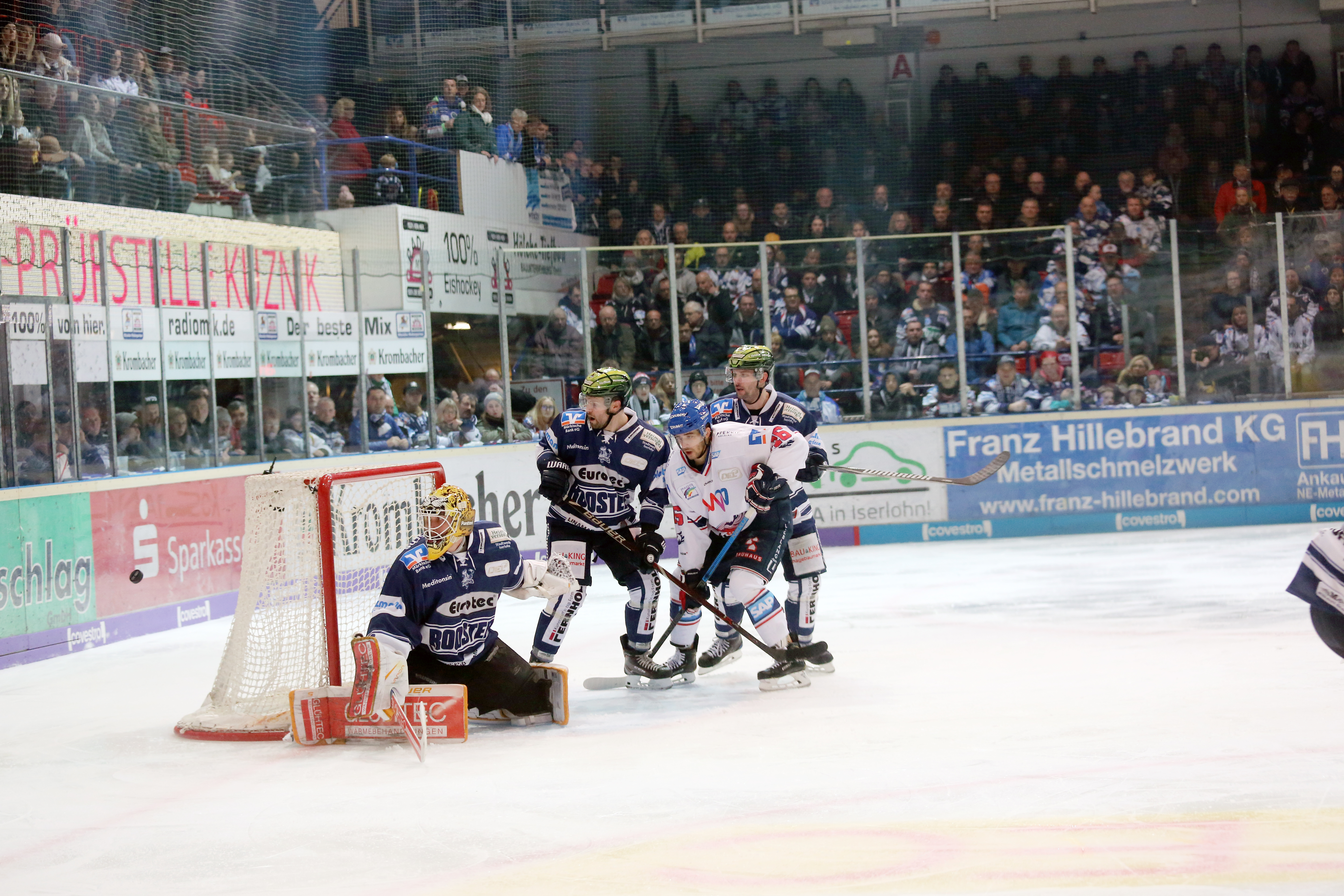 Die Iserlohn Roosters hoffen auf einen versöhnlichen Saisonabschluss. Foto: Schulte