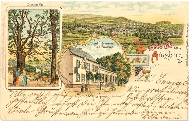 "Sommerfrische" in Arnsberg zu Beginn des letzten Jahrhunderts.