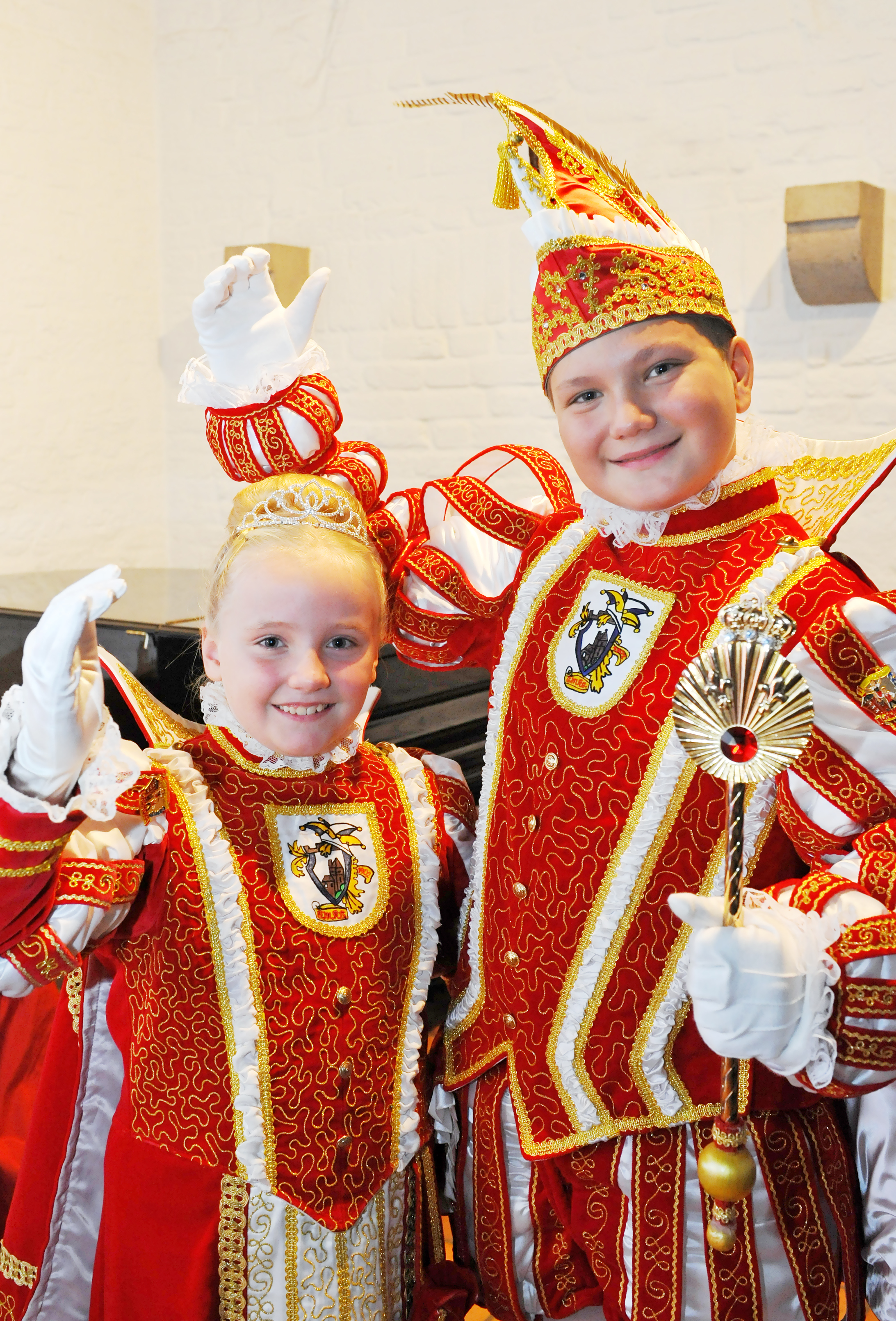 Prinzessin Martha hat in ihrem Kinderprinzen Luc die Begeisterung für den Karneval geweckt.
Foto: Michael de Clerque