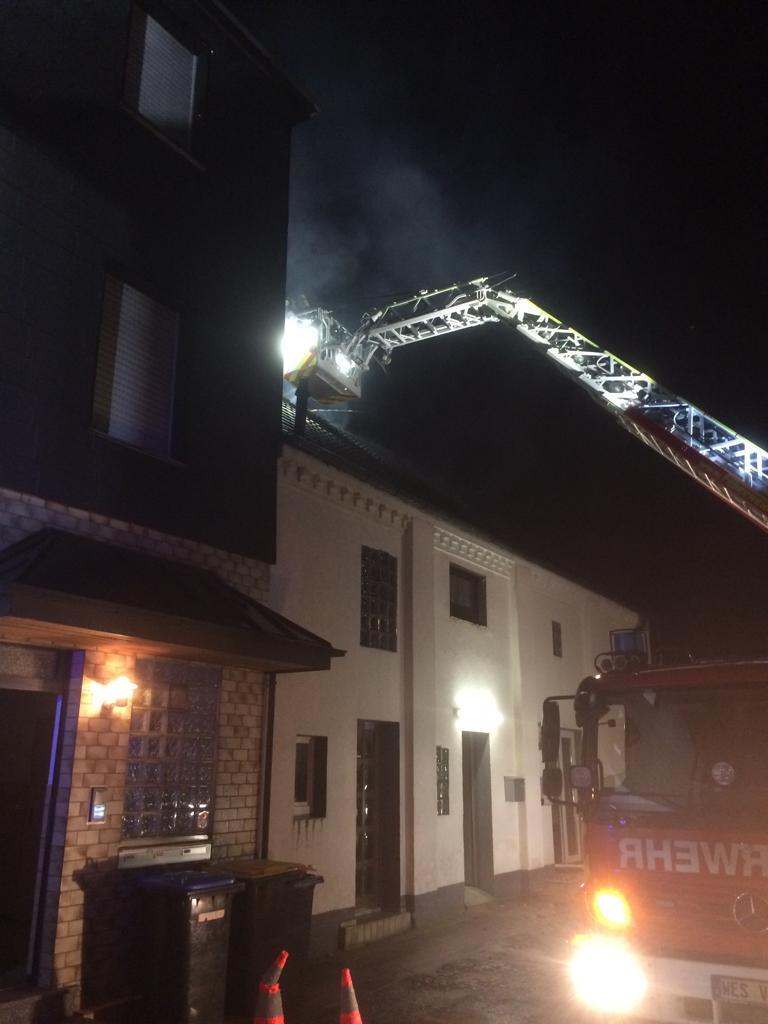 Am Freitagabend kam es in Spellen zu einem Dachstuhlbrand.