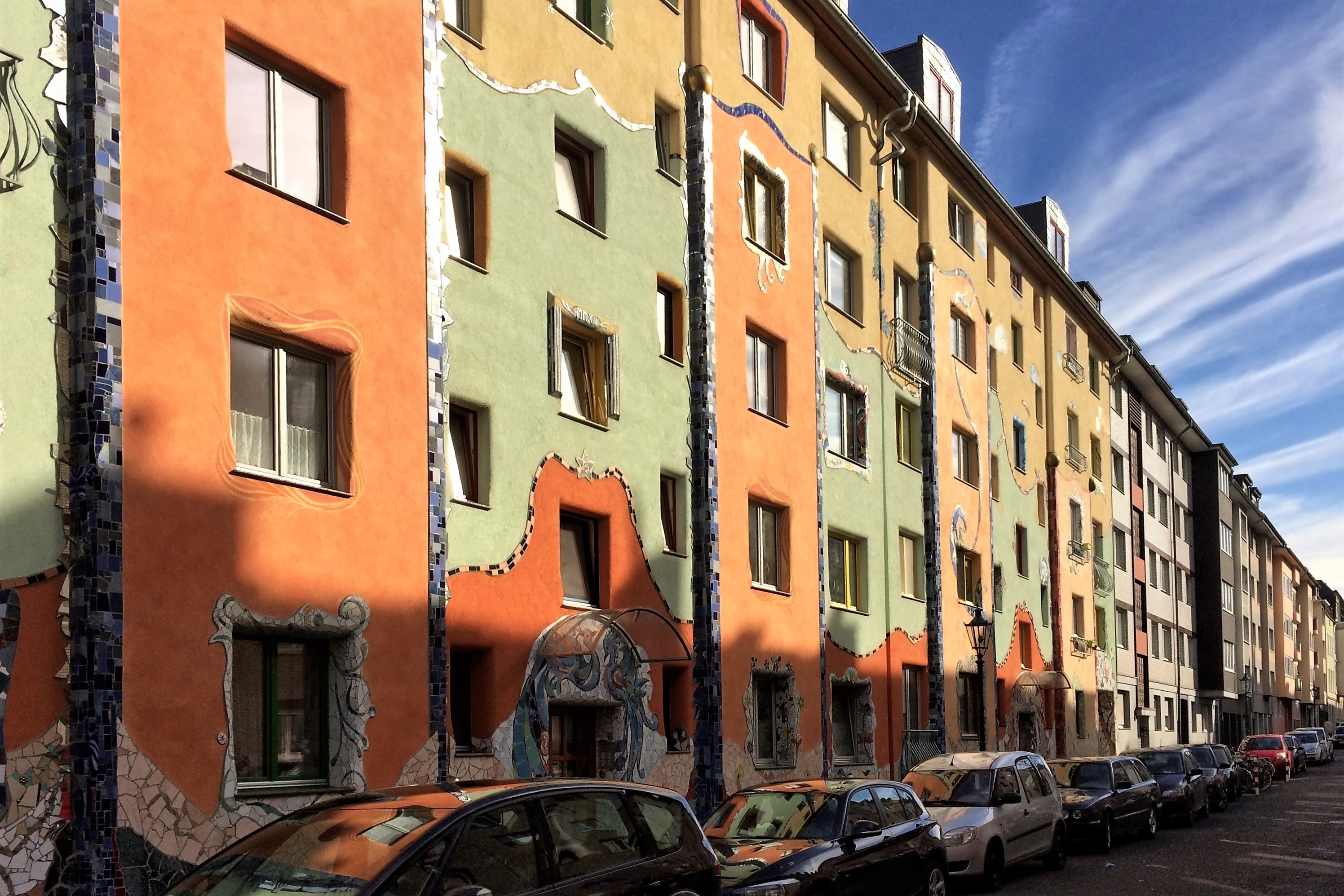 Die bunten Häuser der Krahestraße