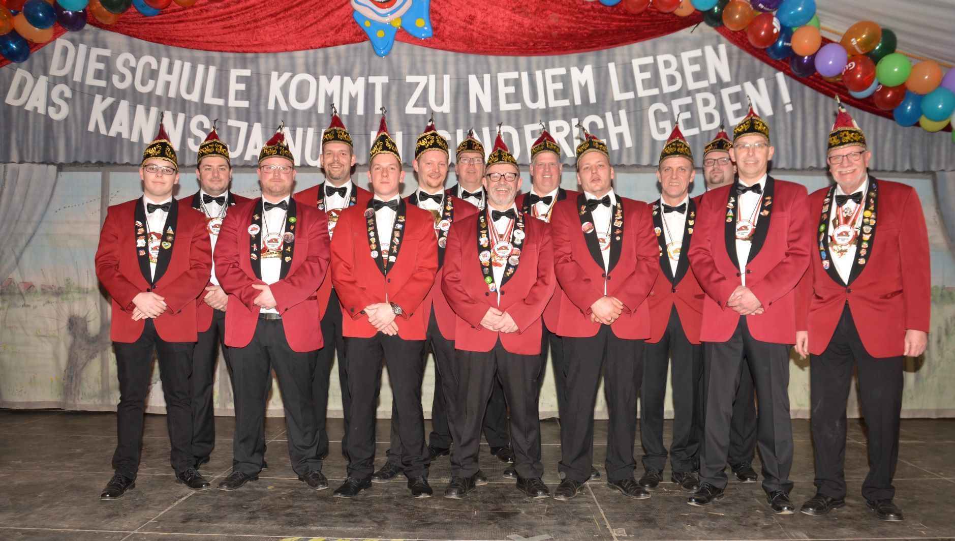 Diese Herren freuen sich schon auf die weiteren jecken Termine in Ginderich.