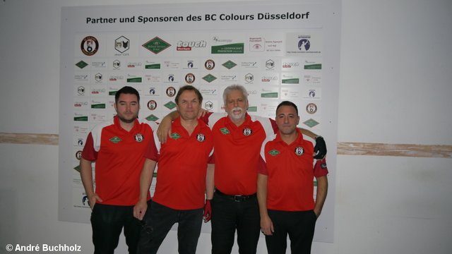 BC Colours Düsseldorf 2: Emir Secener, Harald Heller, Raimund Kluske und Bülent Bülbül