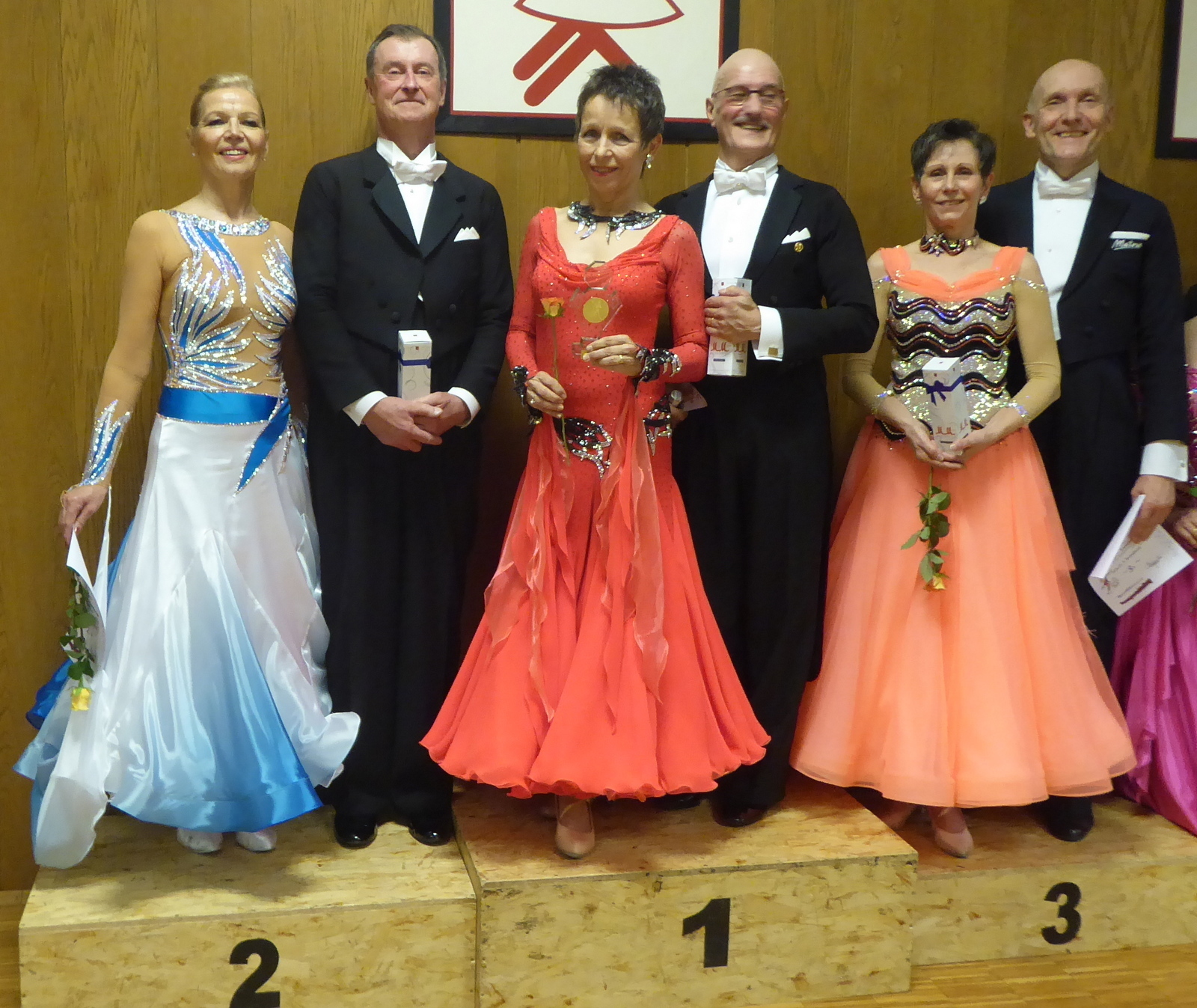 1. Platz: Monika und Heinrich Schmitz aus Erftstadt, 2. Platz: Erika und Herbert Friß aus Rödermark, 3. Platz: Monika und Michael Buck von der SUA