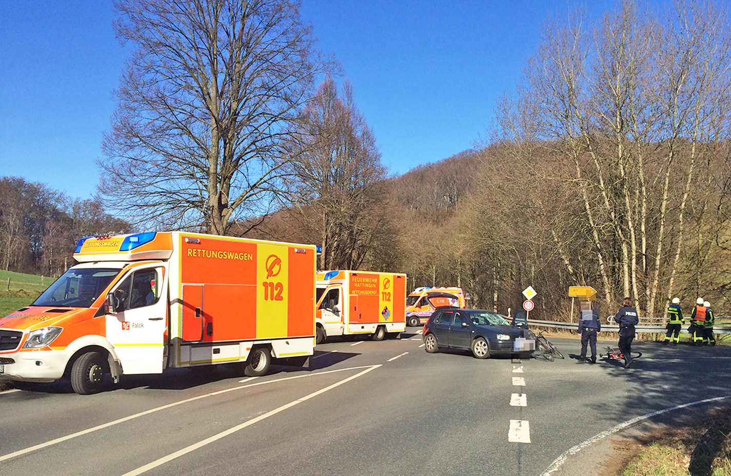Die Unfallstelle im Kreuzungsbereich Wodantal und Elfringhauser Straße. Foto: Herkströter