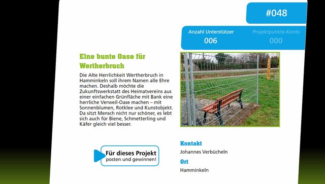 Das Hamminkelner Projekt mit der Nummer #048 unter www.ruhr2022.de auswählen, darum bittet die Hamminkelner Klimaschutzmanagerin Mandy Panoscha.
