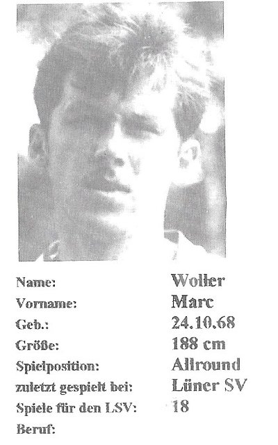 Marc Woller in den 90ern beim LSV