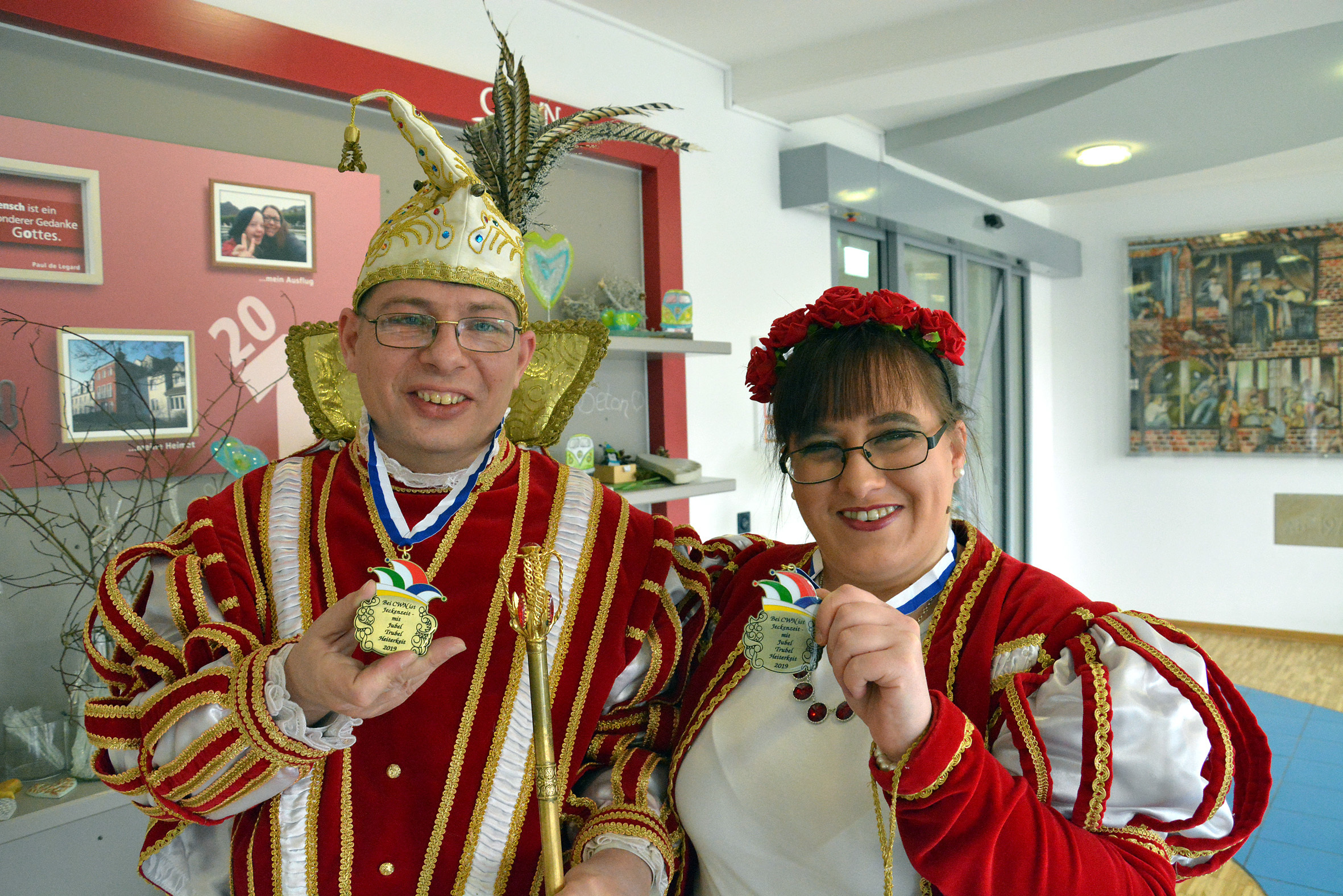 Prinz Uwe und Prinzessin Jasmin werden natürlich Orden verteilen.