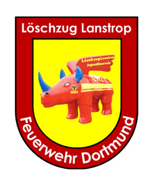 Das Wappen des Lanstroper Löschzugs.