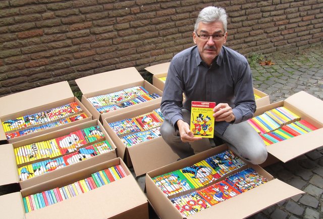 „Entenhausen for ever“ könnte man als das Lebensmotto von Udo Markowsky bezeichnen. Seit den 1960ger Jahren sammelt der Wulfener „Walt Disneys Lustige Taschenbücher“.