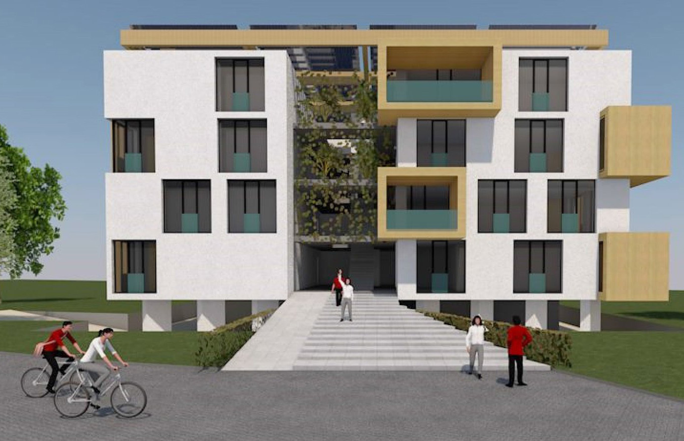 Nach diesem Modell wurde das Solarhaus vom Architekturbüro Hellmeister ursprünglich geplant.