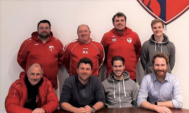 Der Jugendausschuss des SC Werden-Heidhausen mit Michael Stein, Markus Graf, Marcel Schäfer, Carsten Haarmann, Roland Vorholt, Sebastian Paas, Moritz Schwan und Tim Gärtner.
Foto: privat