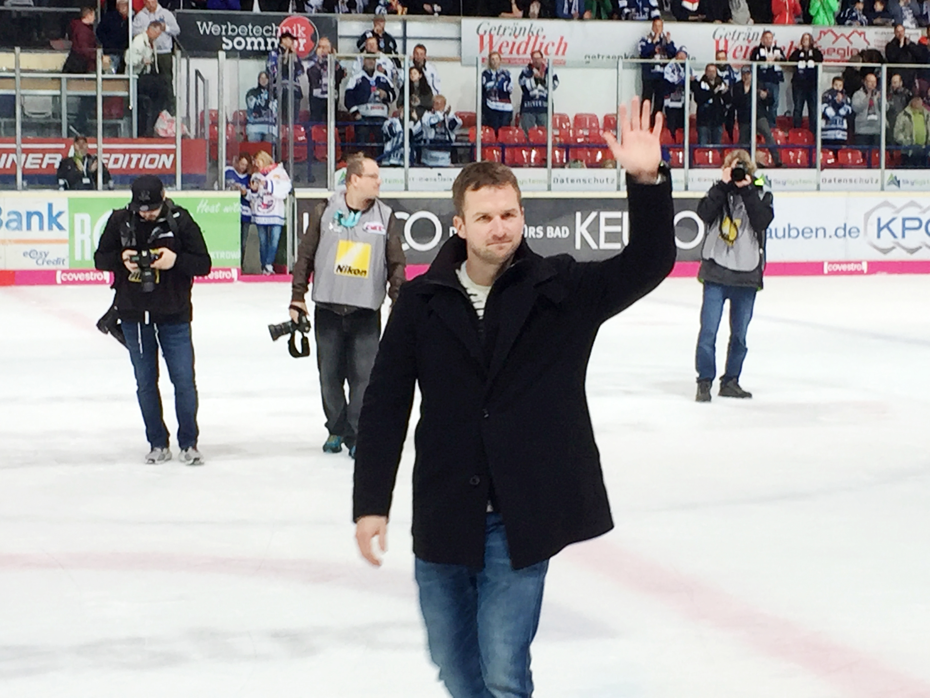 Für Torhüter Mathias Lange war es ein emotionaler Abschied von den Roosterfans.