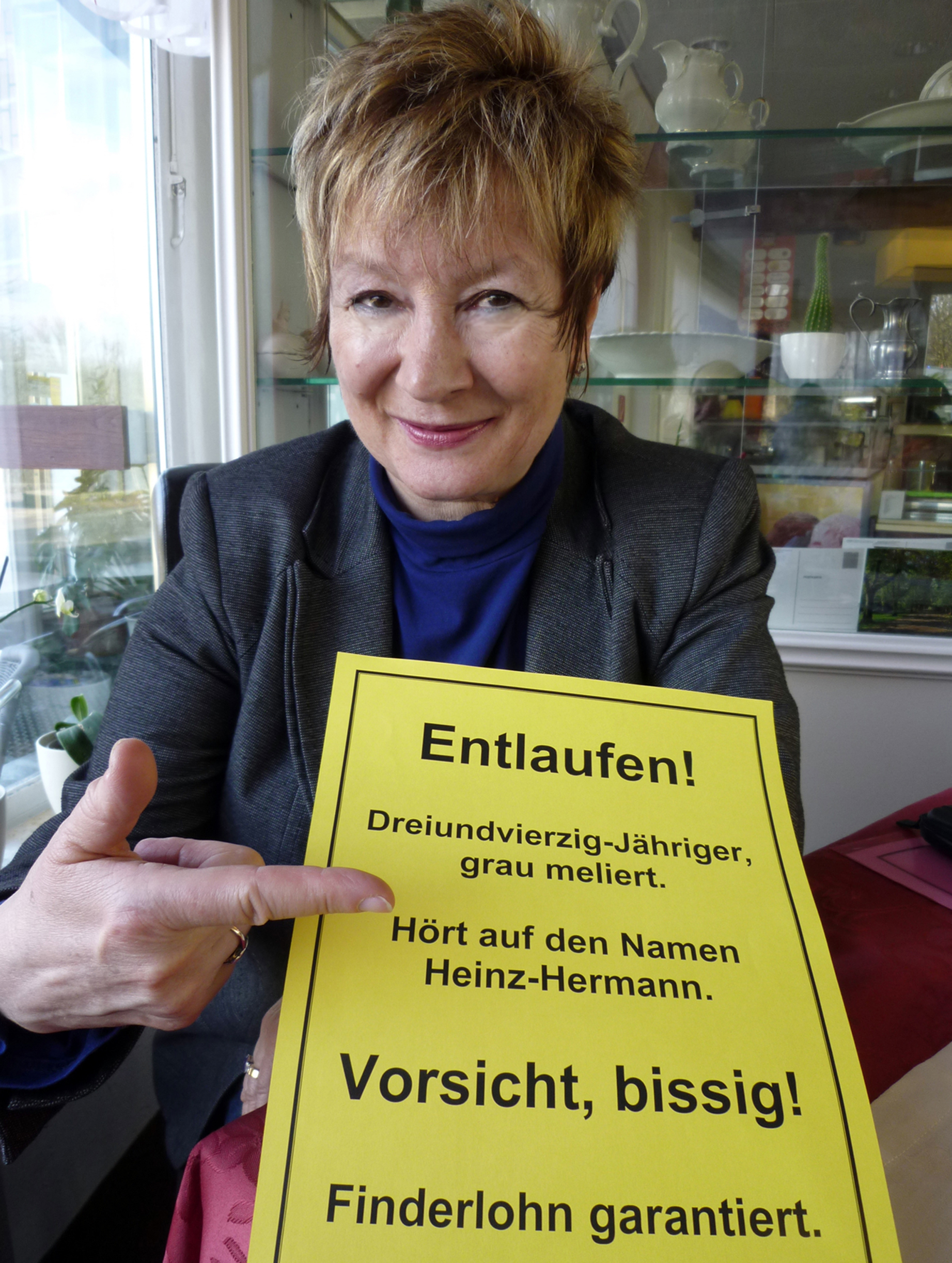 Kriszti Kiss gastiert - wie schon im Februar 2018 - jetzt wieder einmal in "Klink's Schneckenhaus" in Eving.
