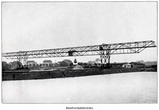 Sandverladebrücke am Stadthafen... | Foto: Quelle: Der Hafen von Dortmund, Denkschrift zur Feier der Hafeneinweihung am 11. August 1899