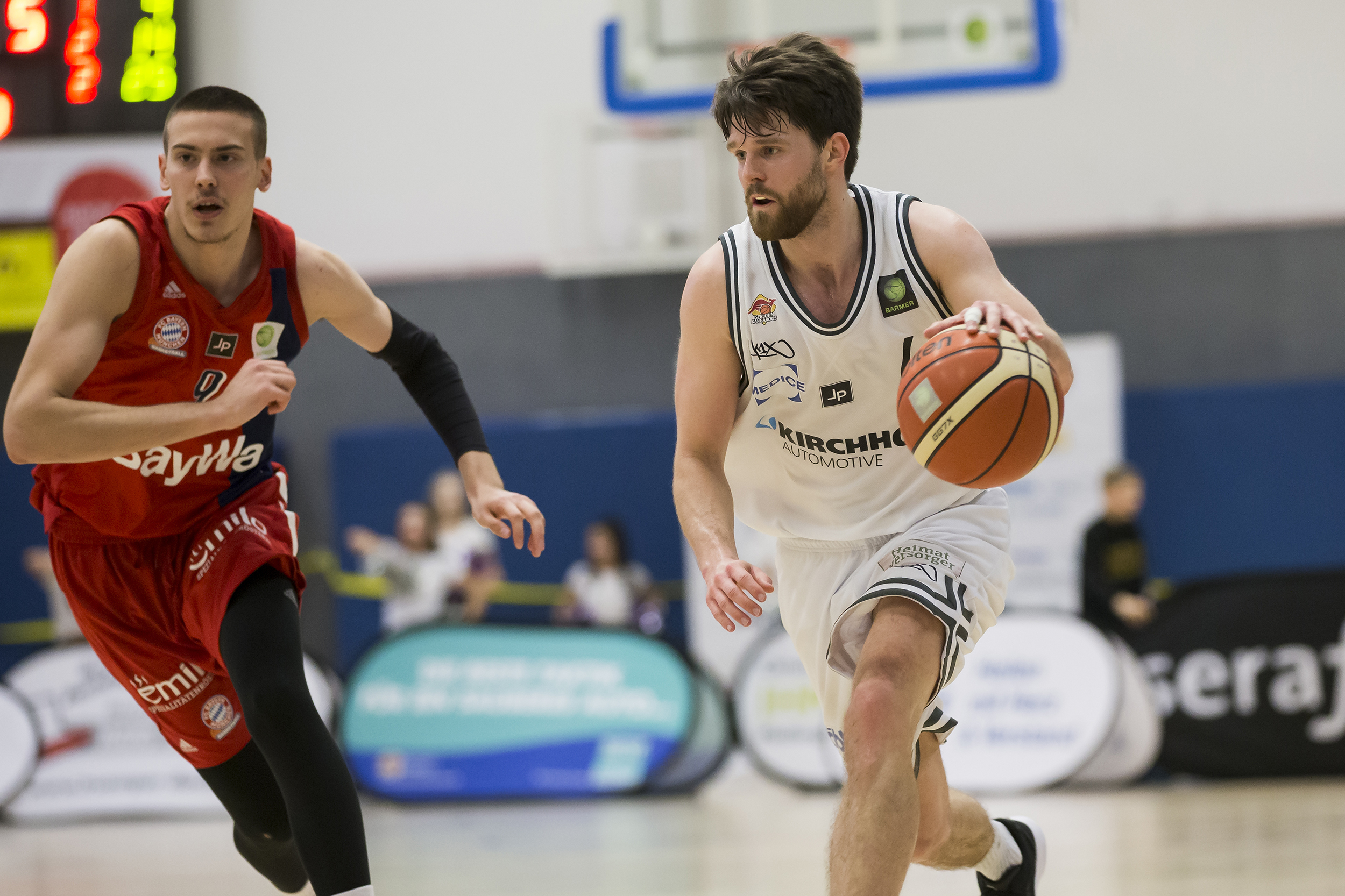 Malte Schwarz versenkte den entscheidenden Dreier für die Iserlohn Kangaroos. Foto: Daniela Fett