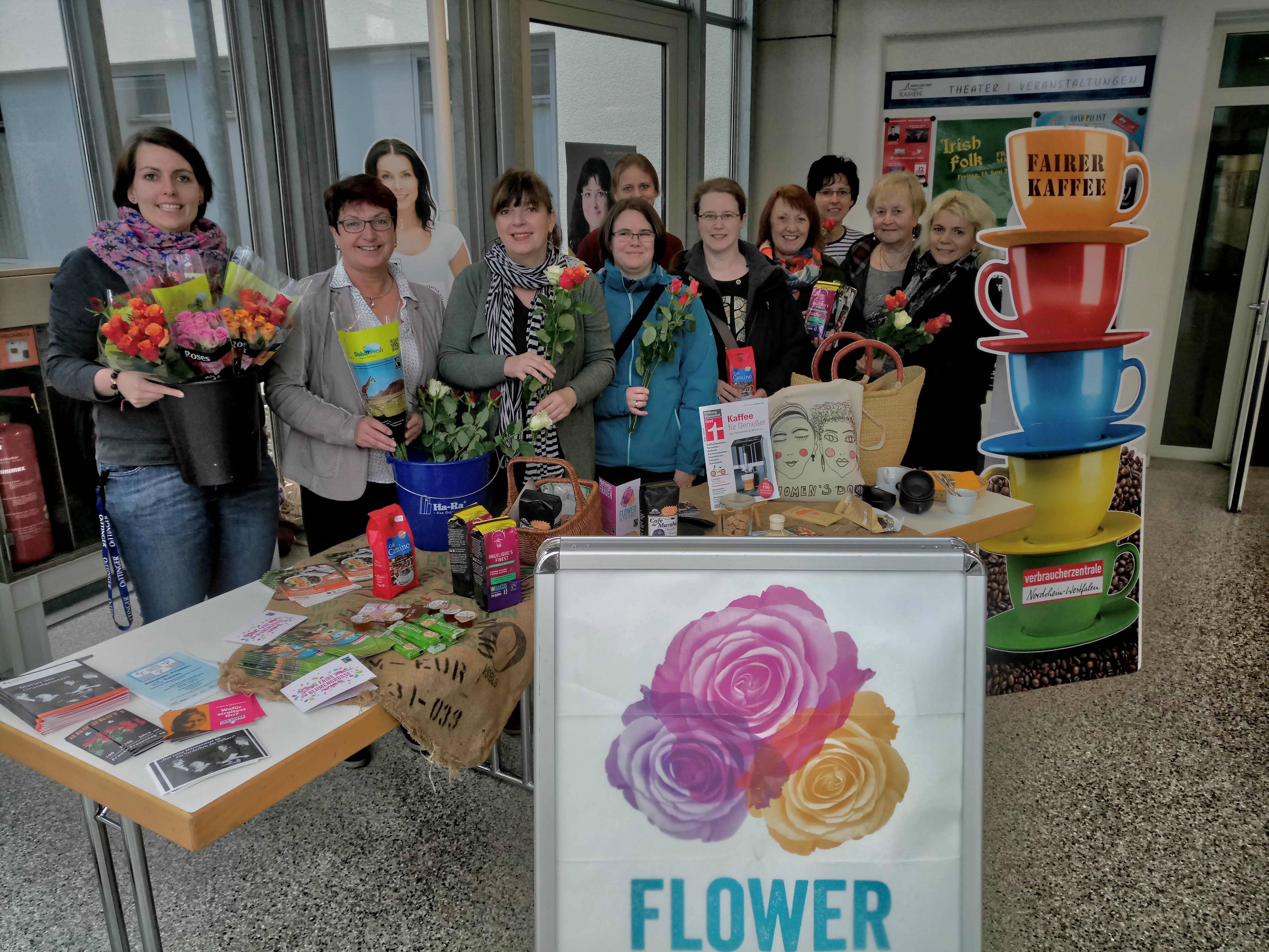 Frauenpower: Viel los am Stand zum Weltfrauentag am 8. März.