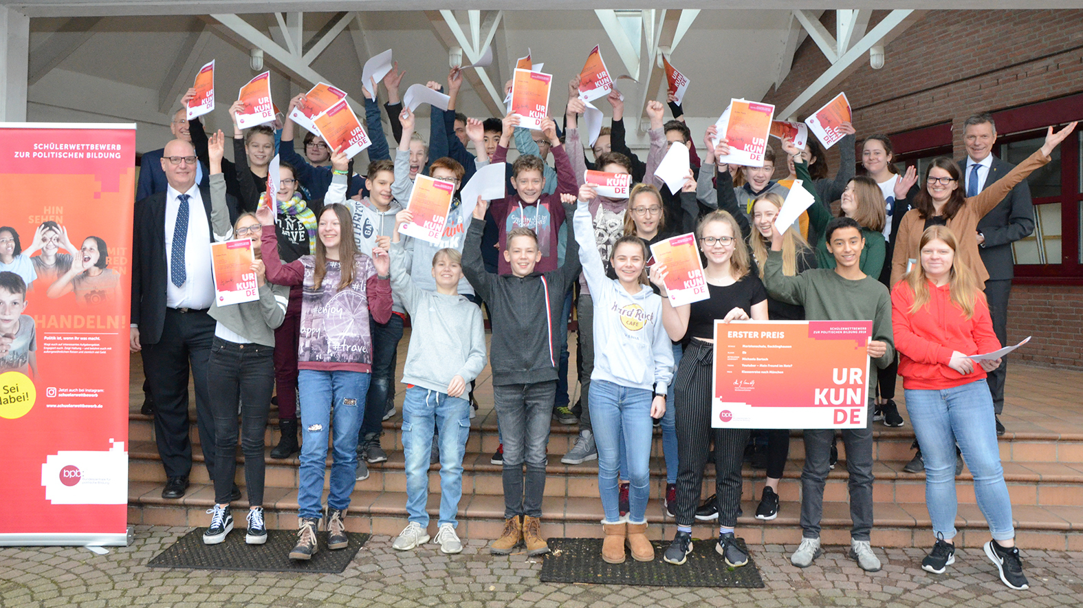 Die Klasse 8b der Maristenschule gewann eine Klassenfahrt nach München.