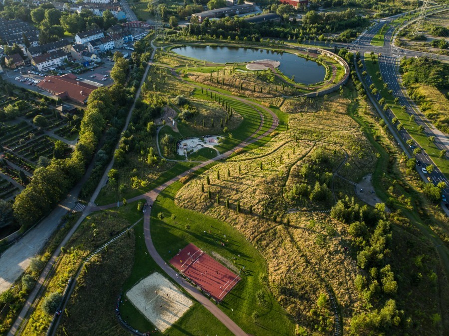 Der Krupp-Park Nord ist bereits beliebter Freizeitort. Jetzt geht auch der Krupp-Park Süd in die finale Bauphase.