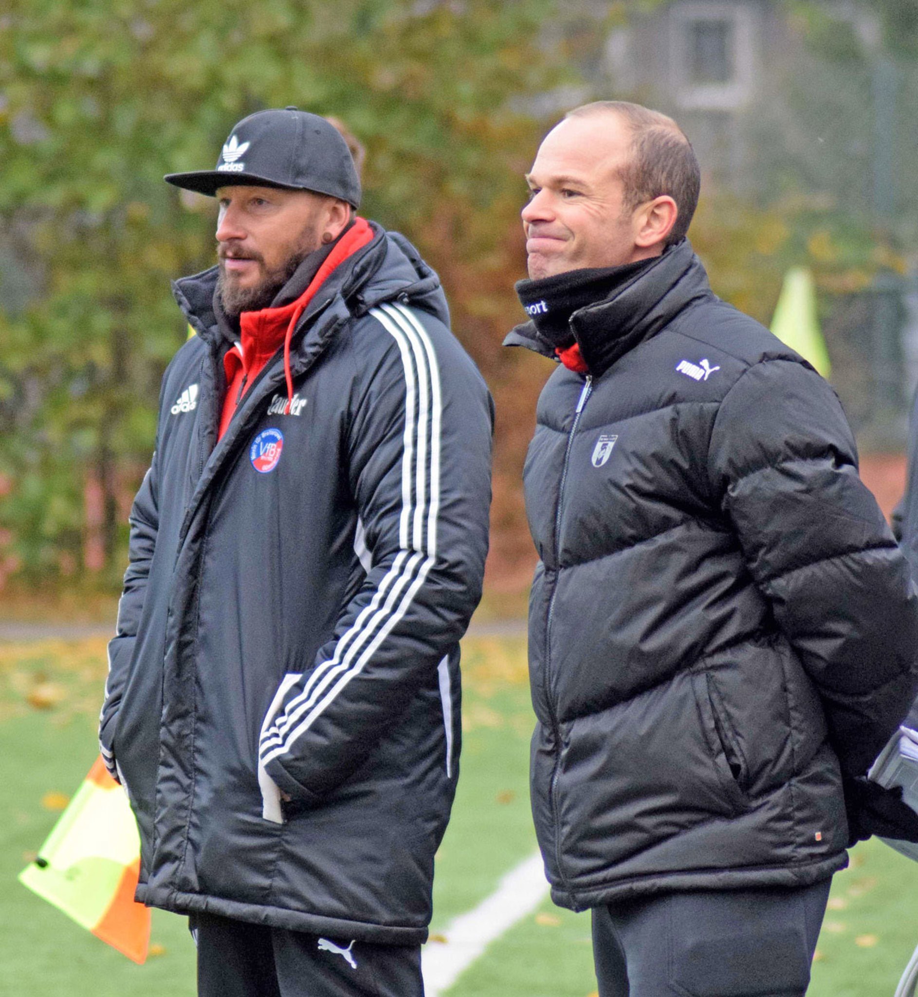 Sascha Wolf und Alex Schreier hören am Saisonende als Trainer beim VfB Günnigfeld auf. Foto: Peter Mohr