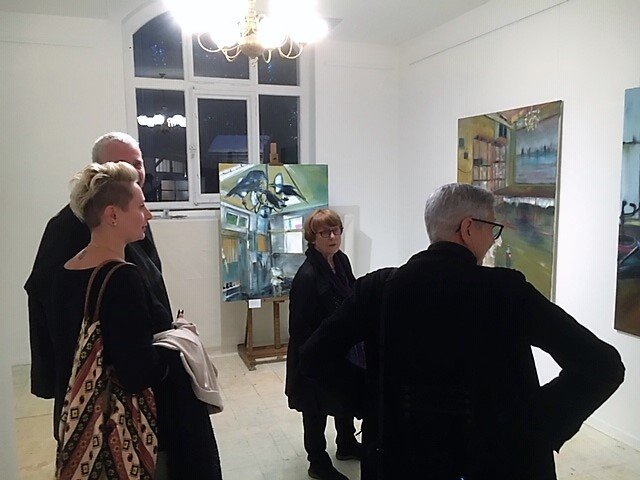 Blick in die Dauerausstellung Cornelia Wissel in der Ruhr Gallery - Ruhrstraße 3 in der Stadtmitte von Mülheim in der "Villa Schmitz-Scholl"