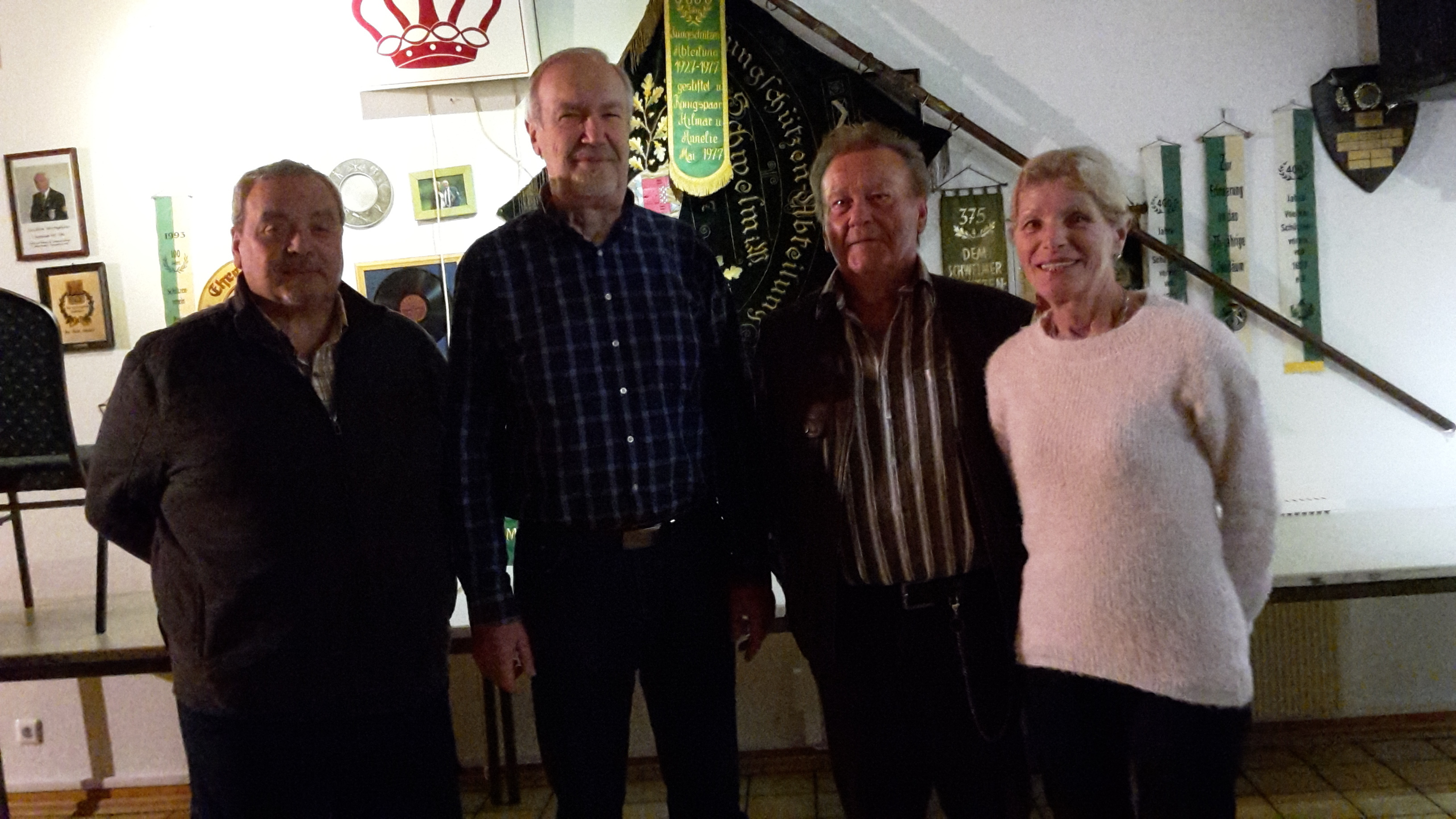 Das Foto zeigt (v.re.) Renate Gathmann, Hilmar Schönfeld, Karl Müller, Rosario Zimmile.