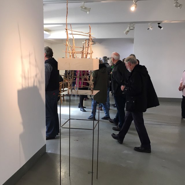 Blick in die CUBUS Kunsthalle mit Raumbild von Martin Sieverding