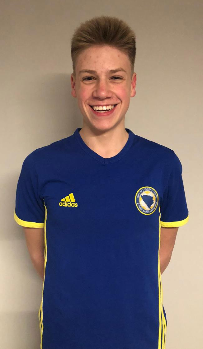 Ahmed Kulalic im Trikot der bosnischen Nationalmannschaft. Foto: Privat