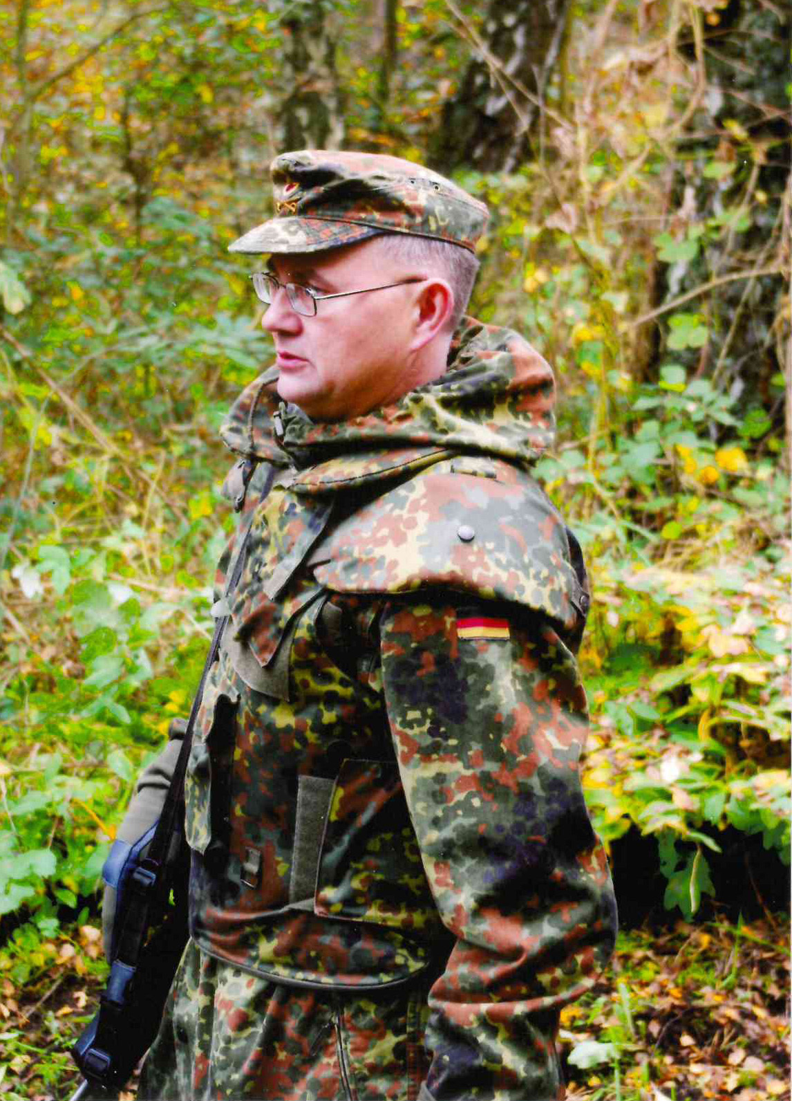 Stabsfeldwebel der Reserve Uwe Jaschinski aus Gladbeck leitete die Reservistenübung.