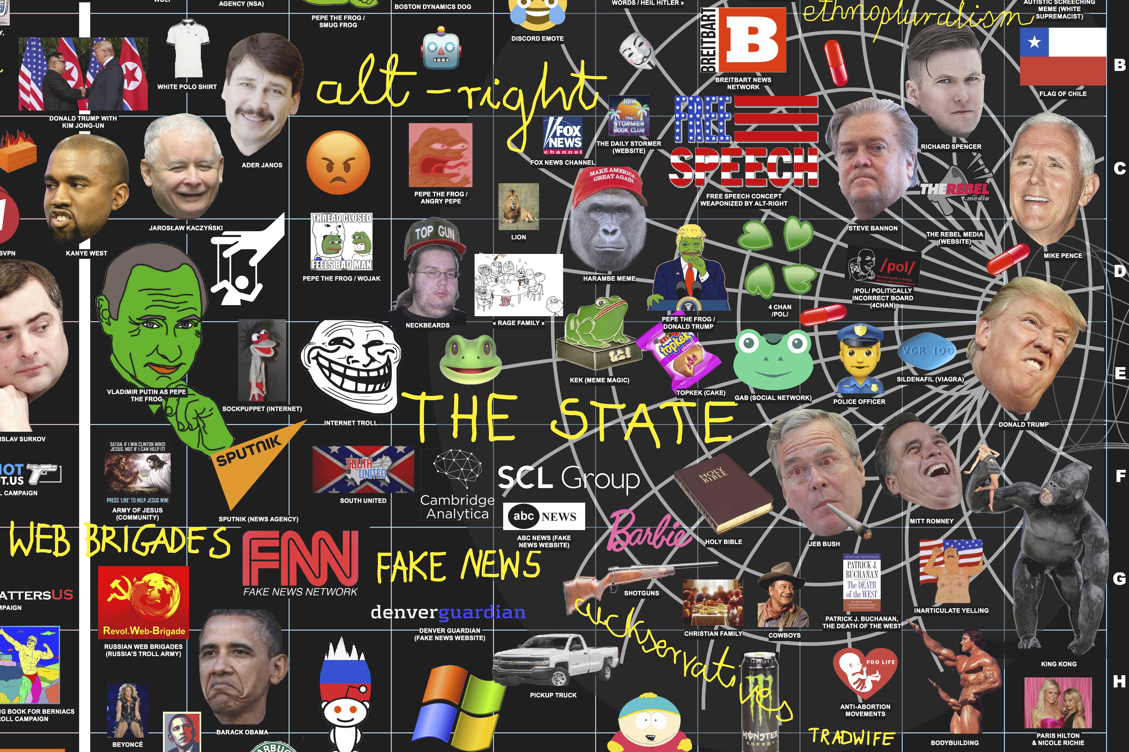 "Online Culture Wars" ist ein Werk der Schau von 12 Künstlern und Kollektiven, die im U ausstellen.