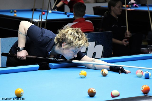 Christine Steinlage voll fokussiert