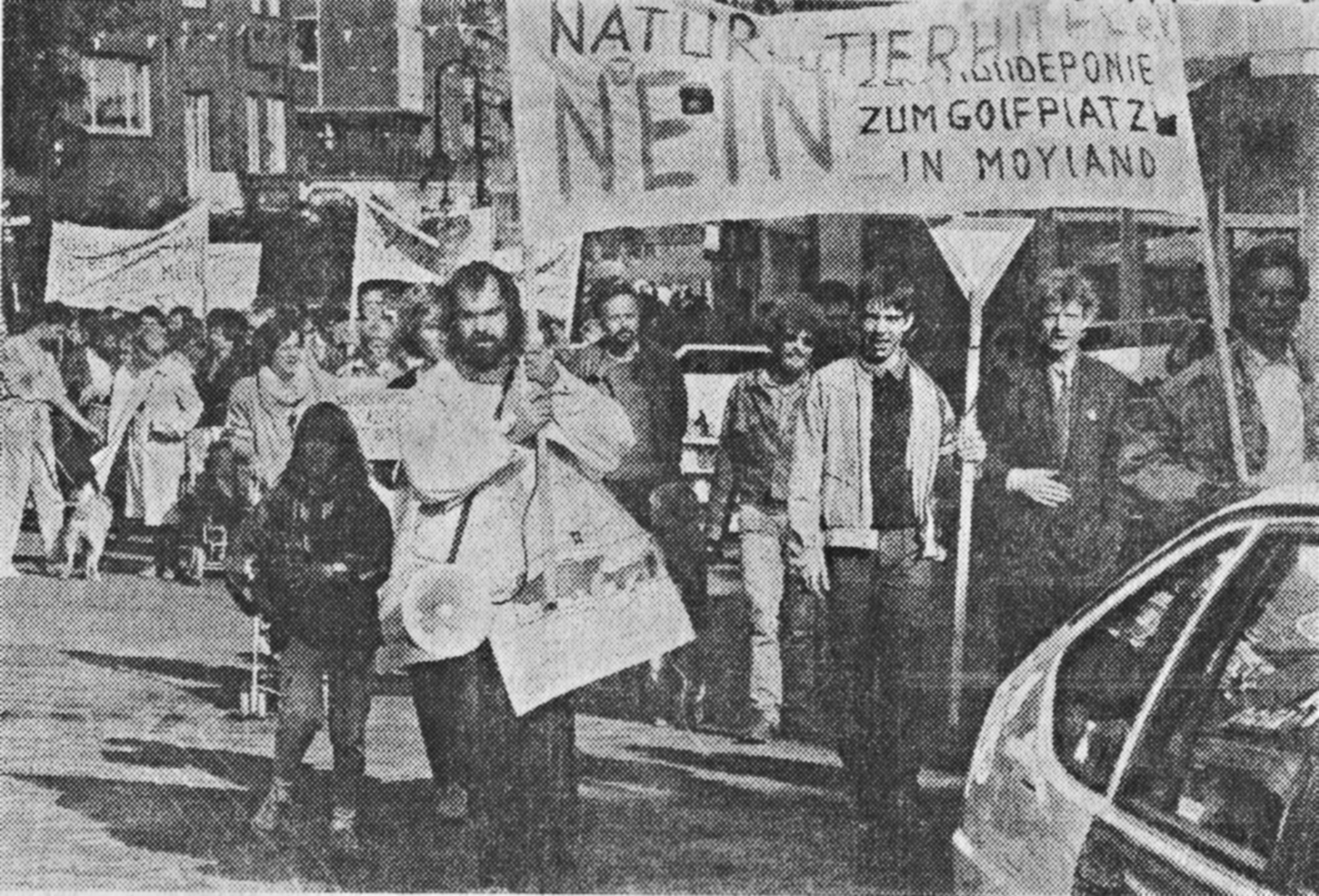 Kleve: Demo am 10. 10. 1987 gegen Mülldeponie und Golfplatz im Moyländer Wald