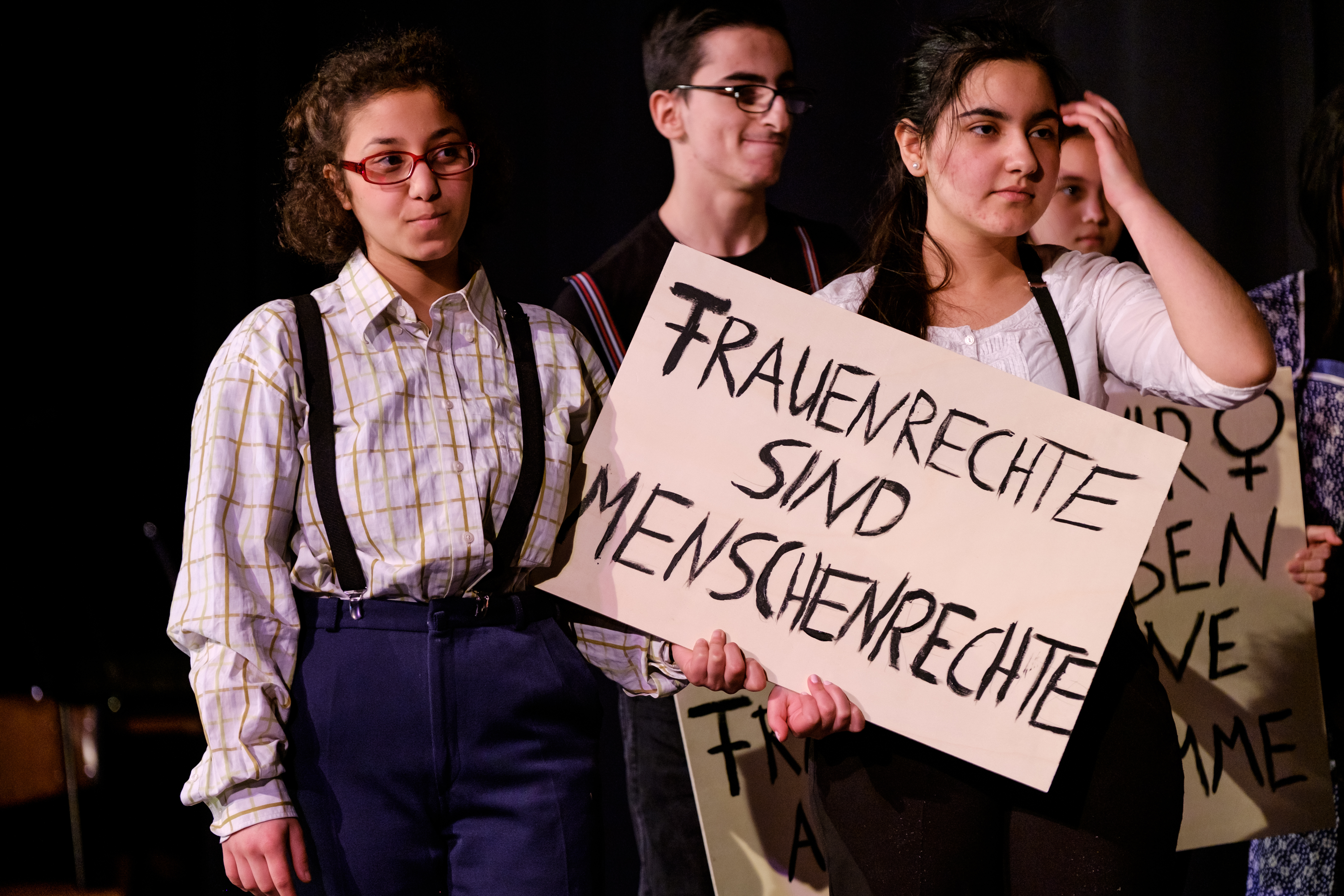 Die Klasse 9b zeigte das Historiendrama „Grubenkampf“.