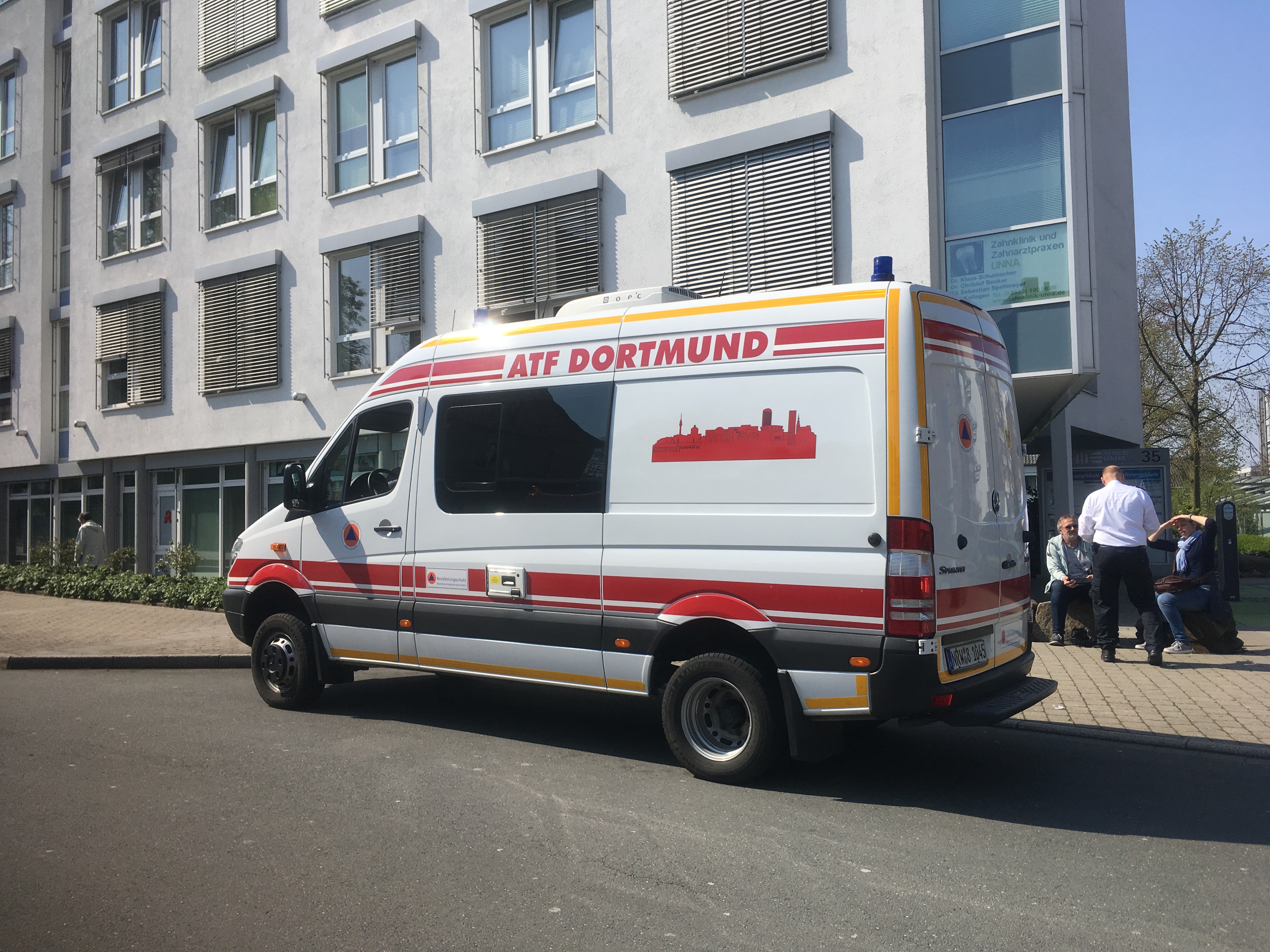 Das Einsatzfahrzeug der Analytische Task Force (ATF) vor Ort.