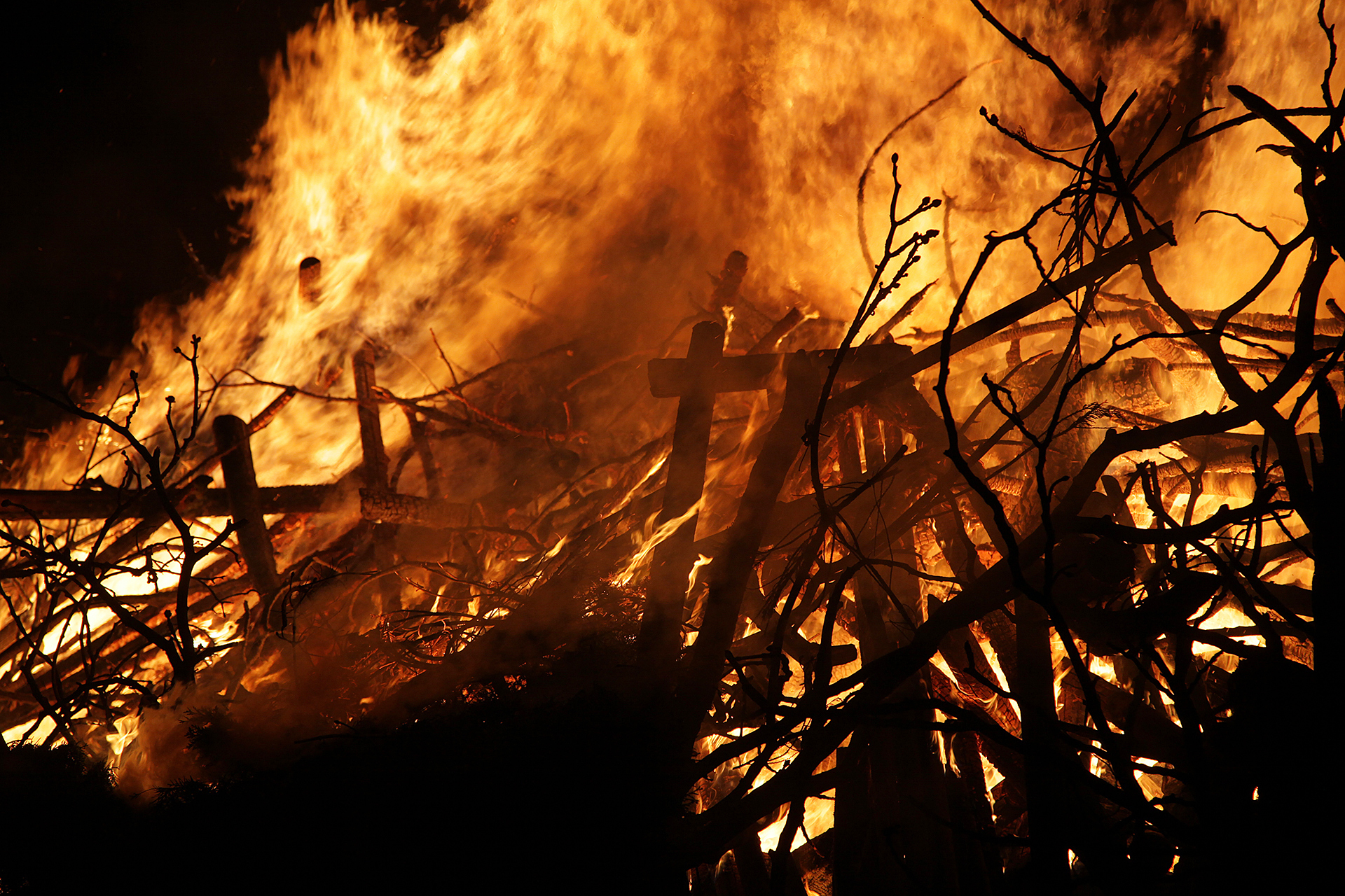 In Lünen gibt es in diesem Jahr über fünfzig Osterfeuer.