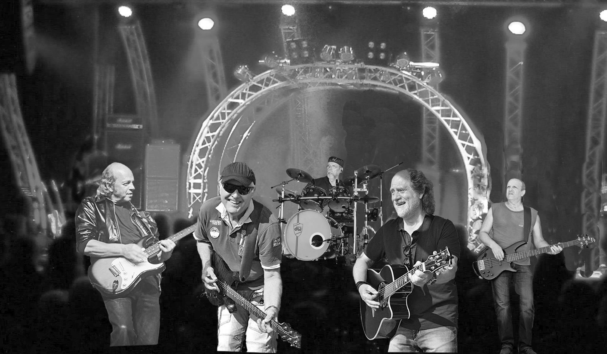Die fünf Musiker bringen zusammen mehr als 260 Jahre Rock`n Roll Erfahrung auf eine Bühne.
